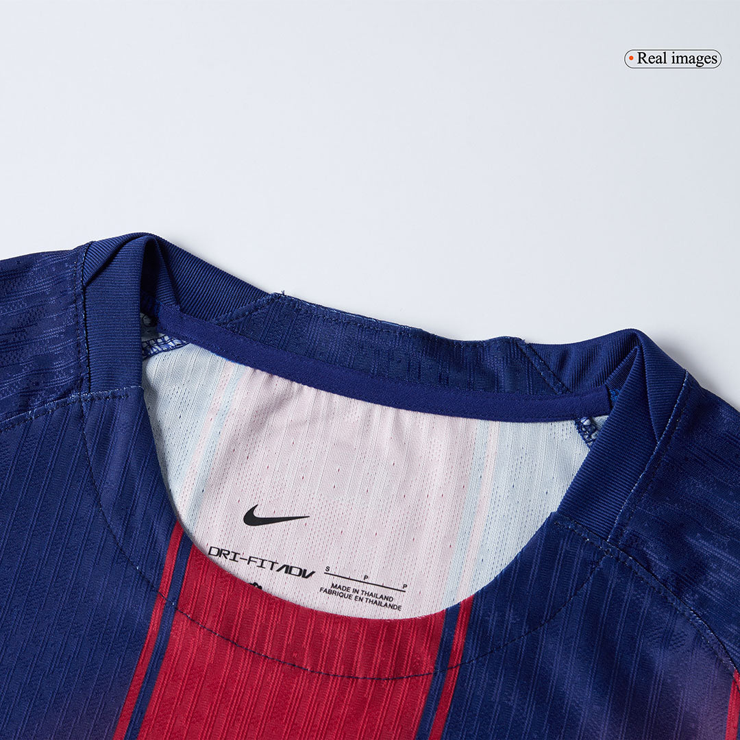Authentic CUBARSÍ #2 Barcelona Home Soccer Jersey 2025/26 Red&Blue - UCL