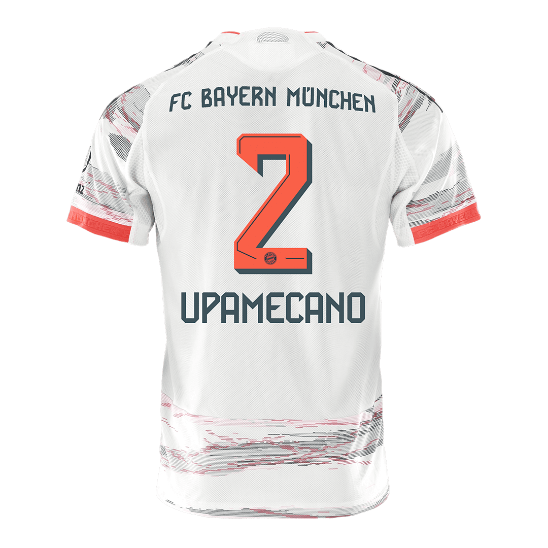 Authentic UPAMECANO #2 Bayern Munich Away Soccer Jersey 2025/26