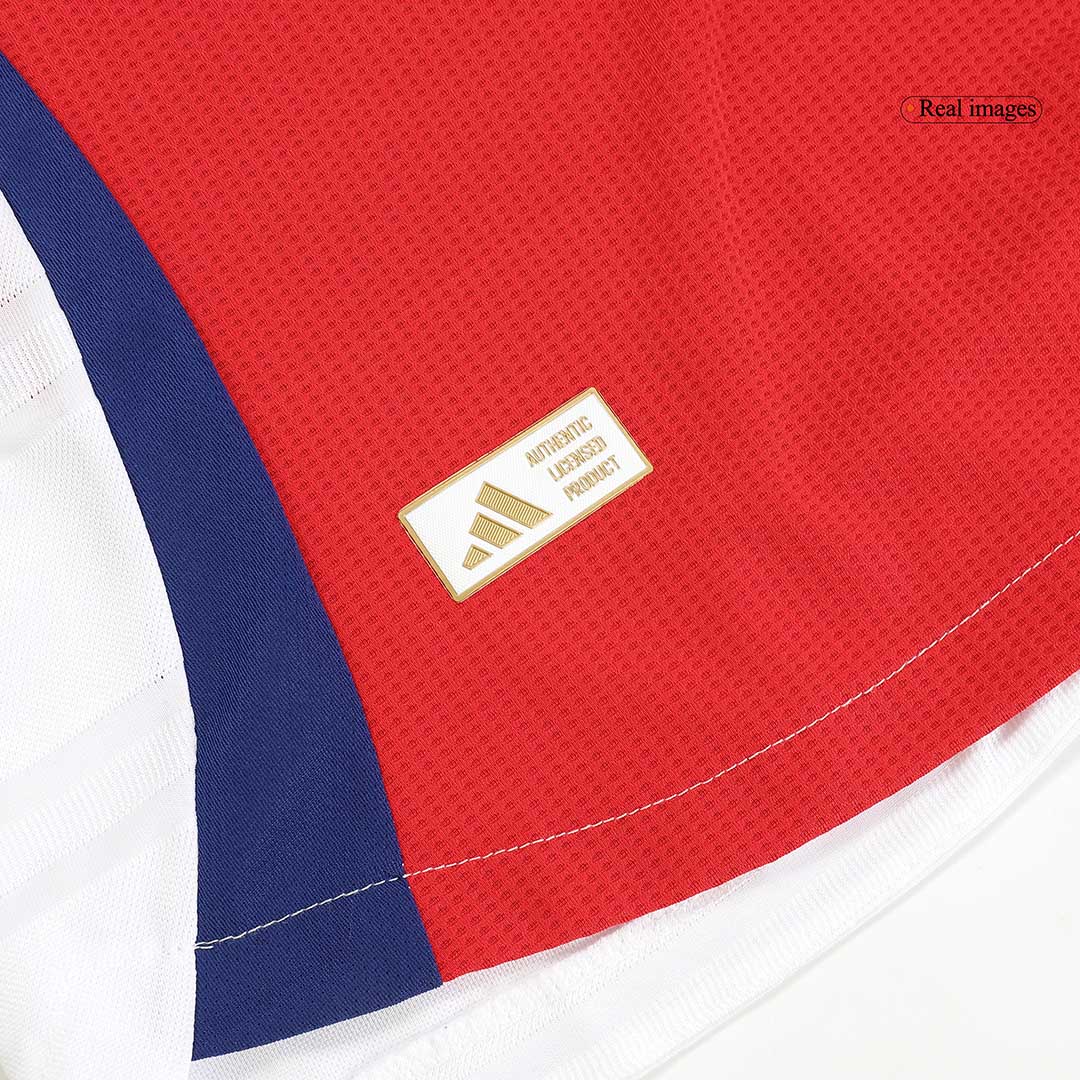 RICE #41 Authentic Arsenal Home Soccer Jersey 2024/25 Red - UCL