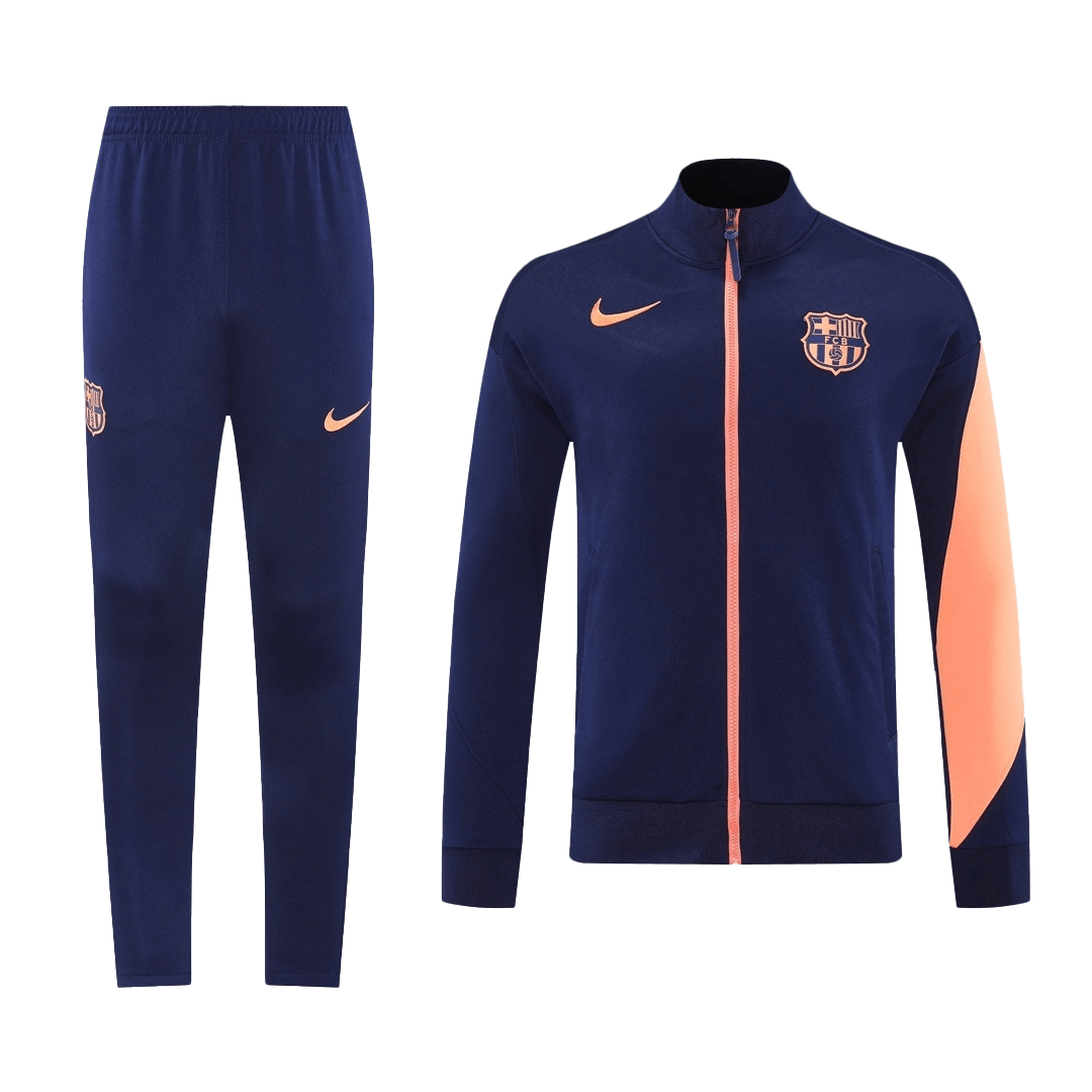 25/26 Barcelona Training Jacket Kit(Jacket+Pants) Navy&Orange