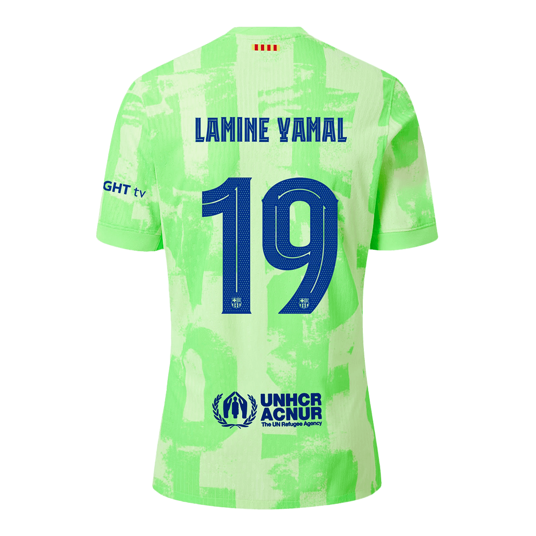 Authentic LAMINE YAMAL #19 Barcelona Third Away Soccer Jersey 2024/25 - UCL
