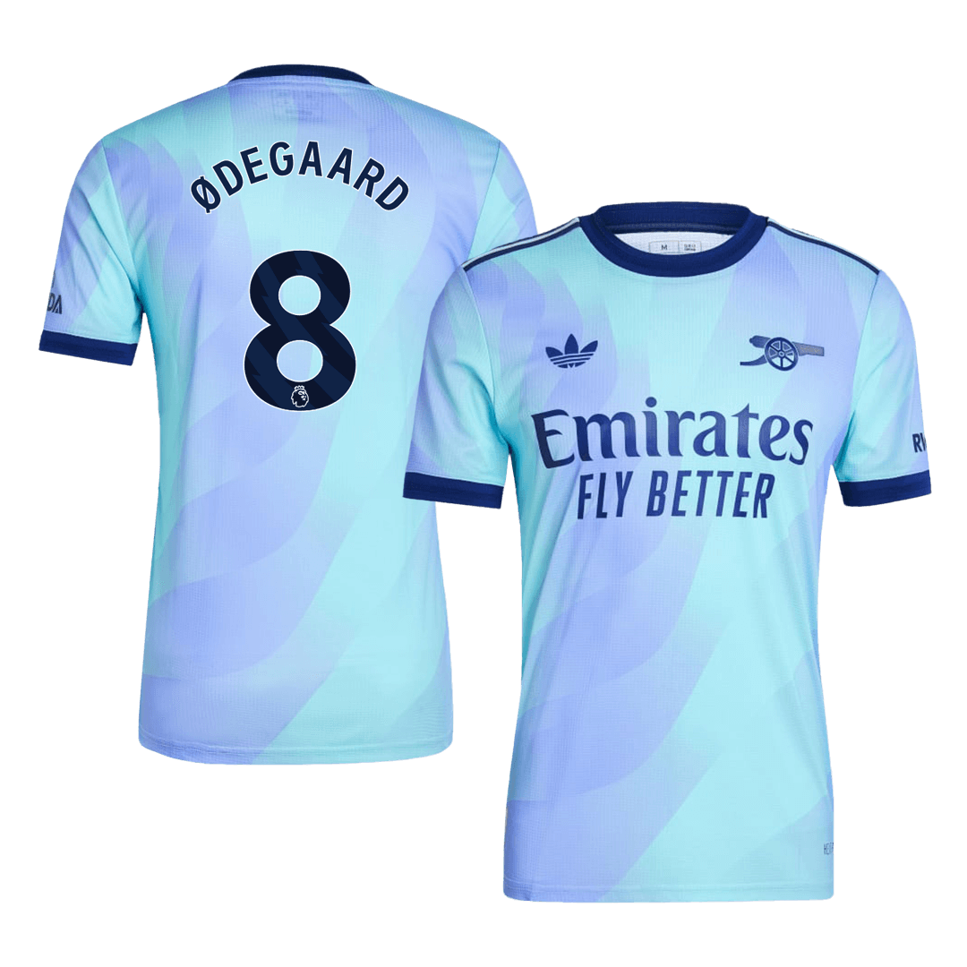 Authentic ØDEGAARD #8 Arsenal Third Away Soccer Jersey 2024/25