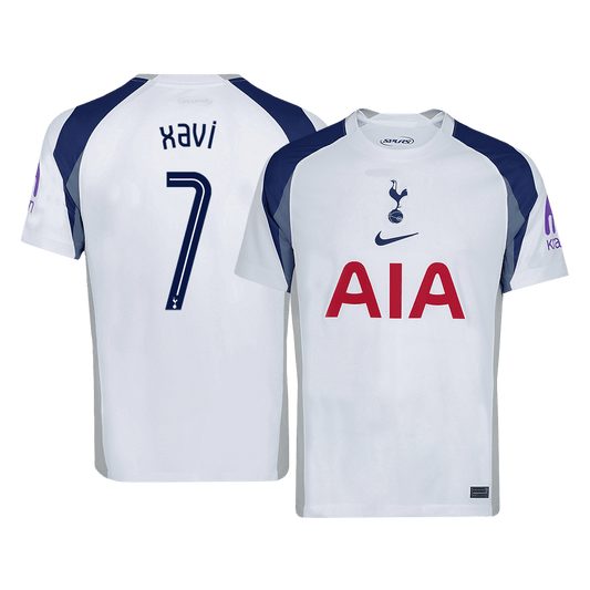 XAVI #7 Tottenham Hotspur Home Soccer Jersey 2025/26 White - UCL