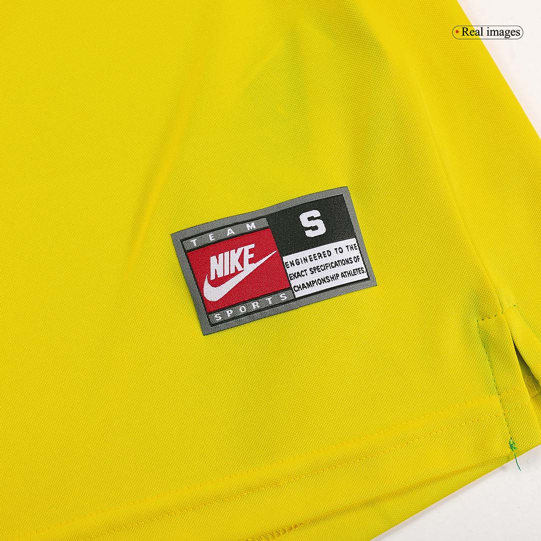 CAFU #2 Retro 1998 Brazil Home Soccer Jersey - World Cup