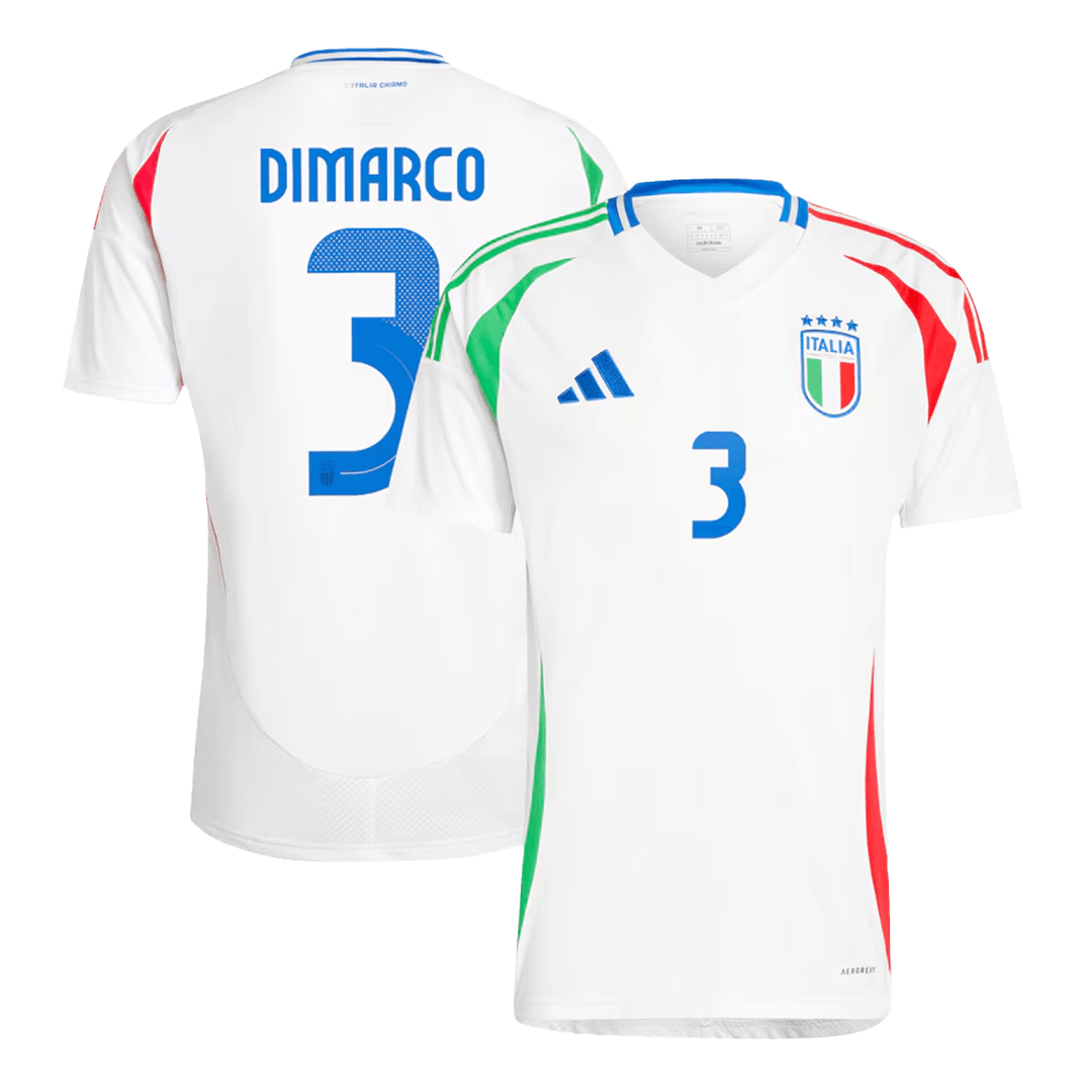 DIMARCO #3 Italy Away Soccer Jersey Euro 2024