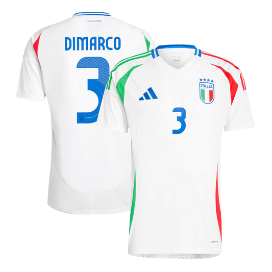 DIMARCO #3 Italy Away Soccer Jersey Euro 2024