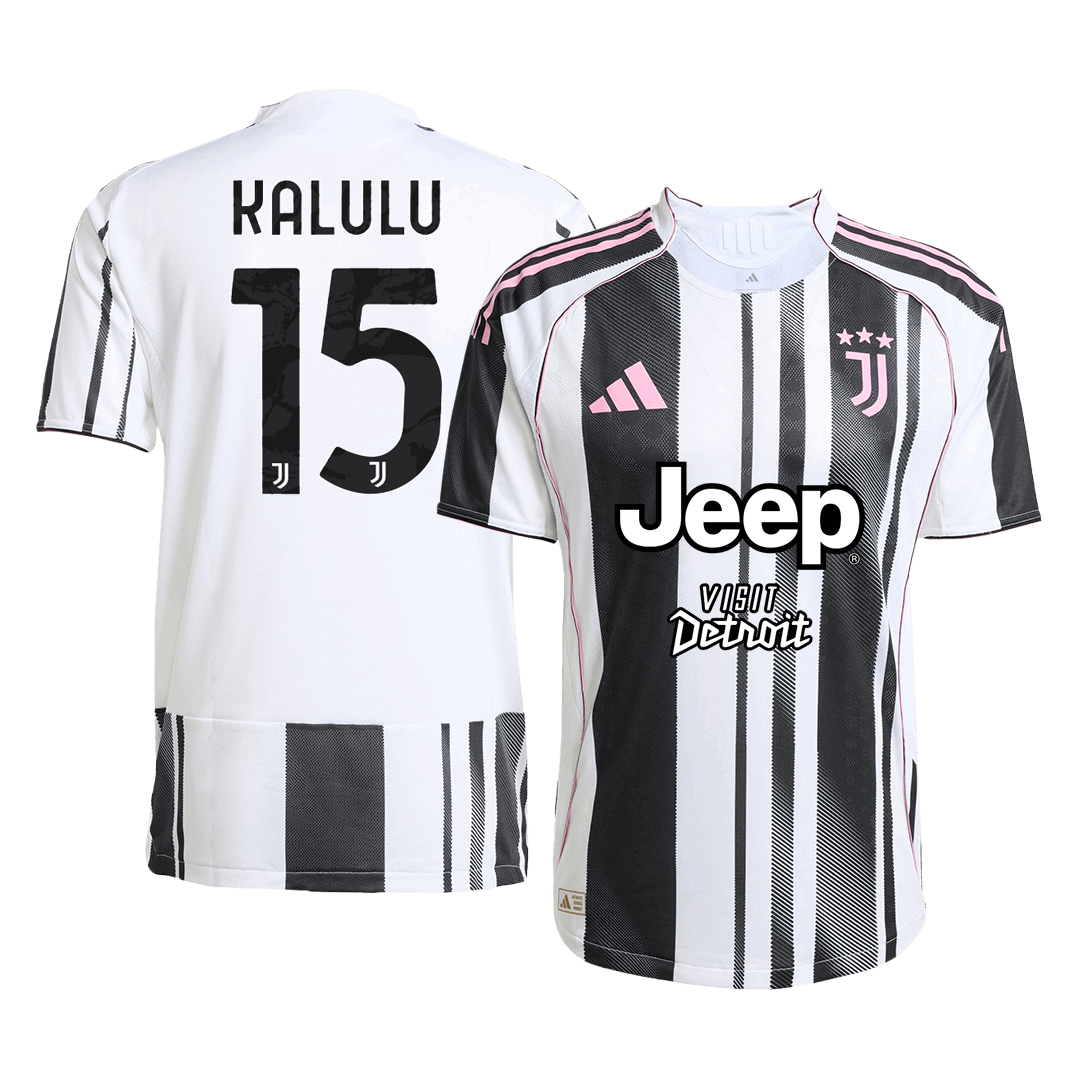 Authentic KALULU #15 Juventus Home Soccer Jersey 2025/26