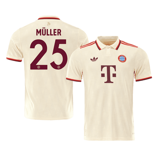 Authentic MÜLLER#25 Bayern Munich Third Away Soccer Jersey 2024/25- UCL