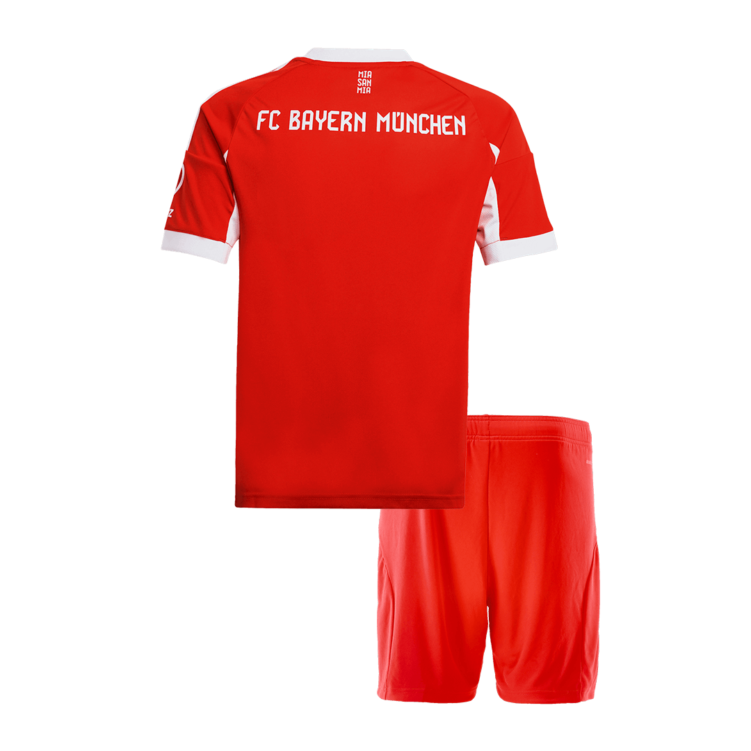 Kid's Bayern Munich Home Soccer Jersey Kit(Jersey+Shorts) 2025/26 Red