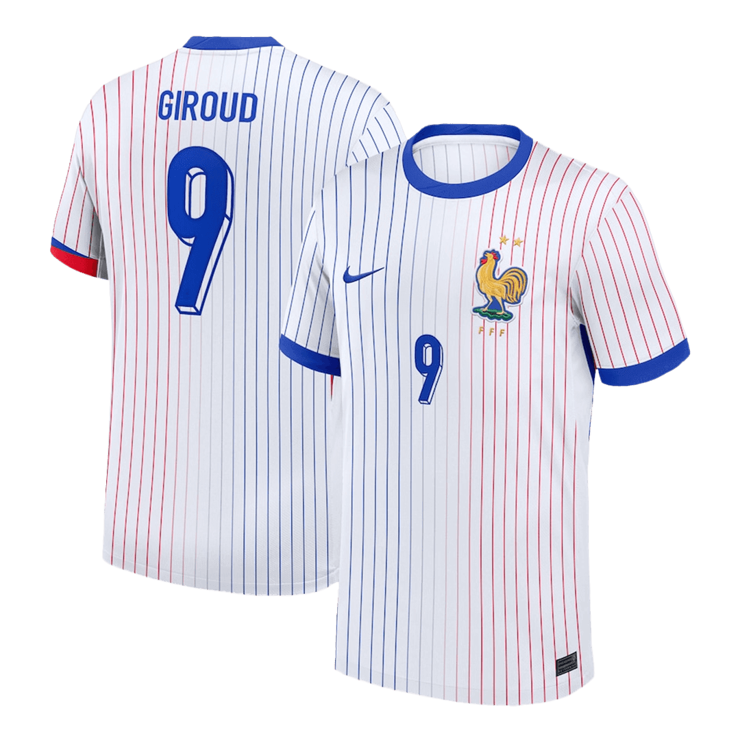 GIROUD #9 France Away Soccer Jersey Euro 2024