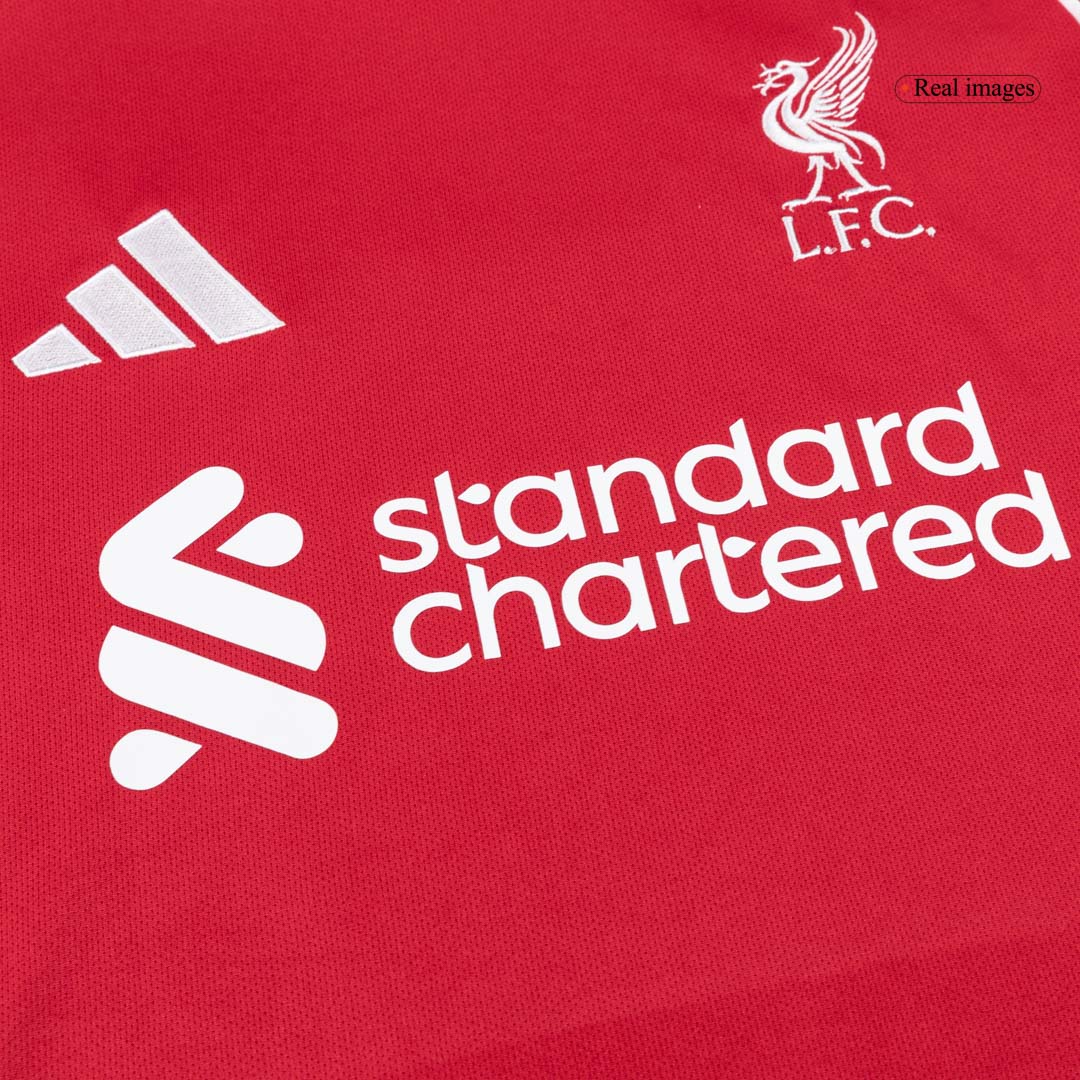 Liverpool Home Long Sleeve Soccer Jersey 25/26 Red
