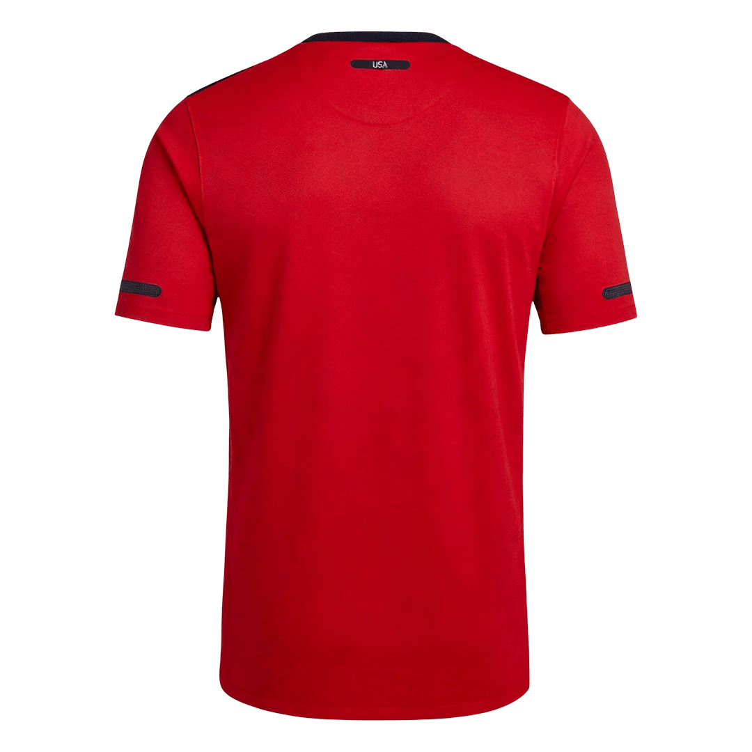 Men Retro Fan Version USA Away Soccer Jersey 2011 Red