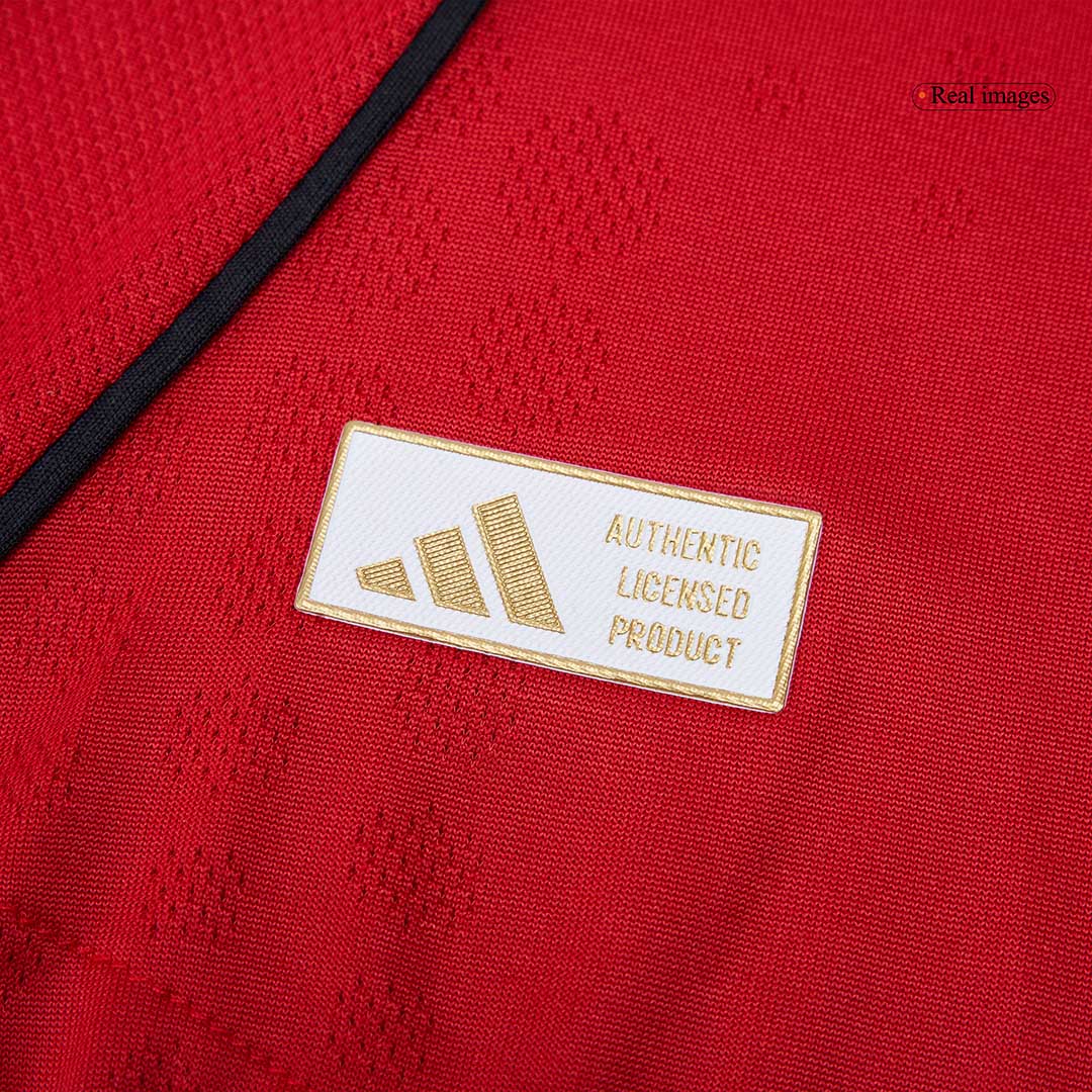 Authentic B.FERNANDES #8 Manchester United Home Soccer Jersey 2025/26 Red