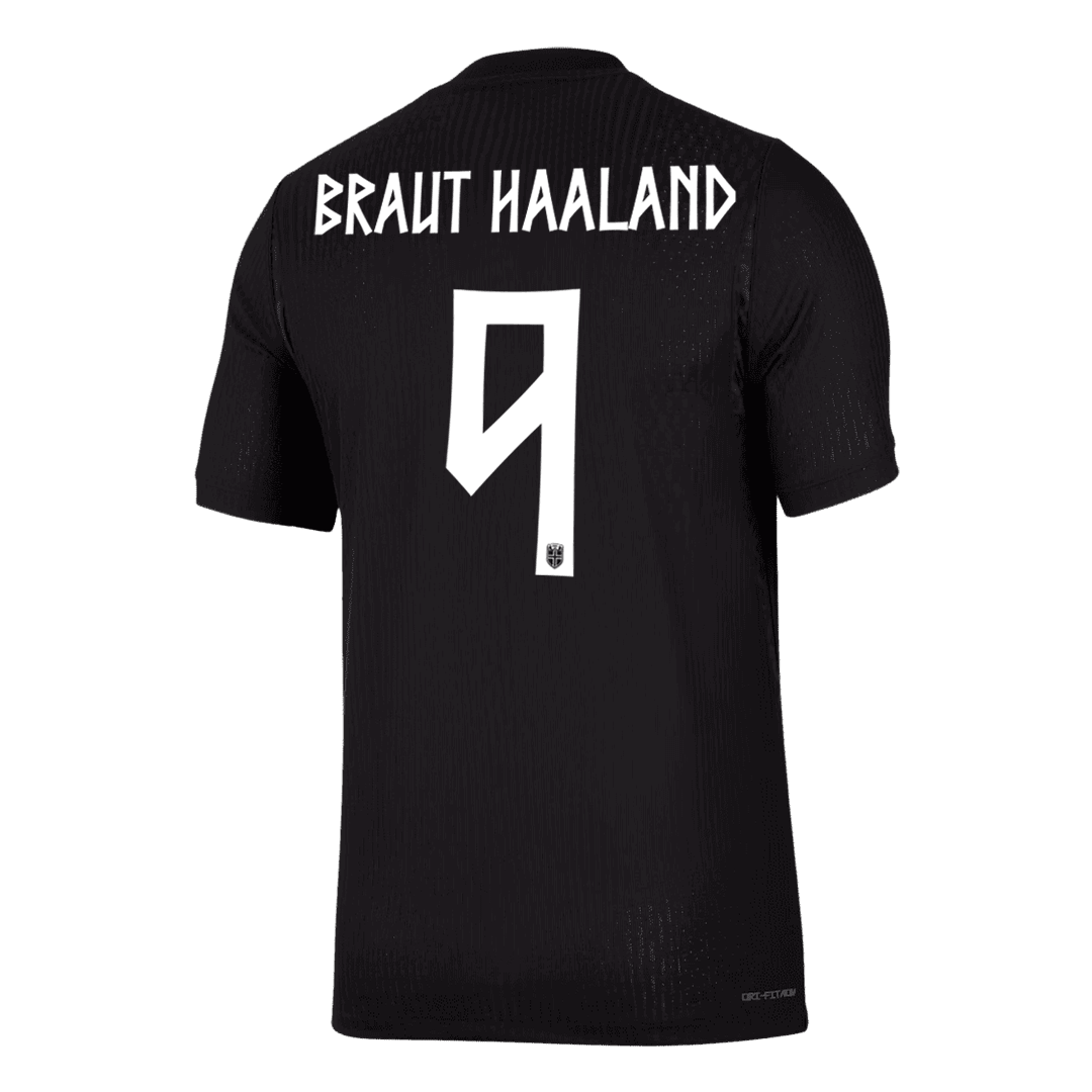 Authentic BRAUT HAALAND #9 Norway Away Soccer Jersey 2026