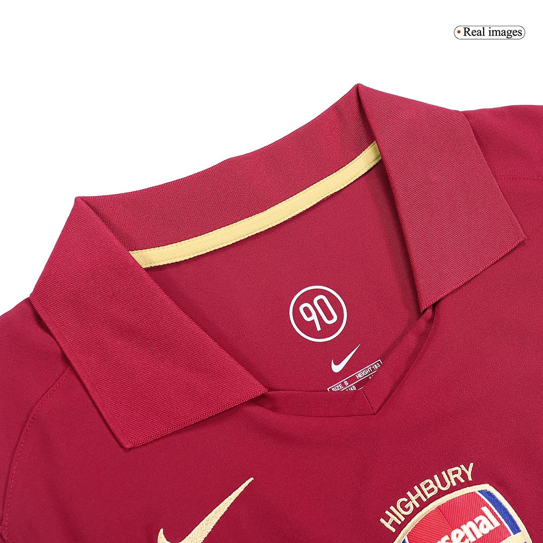 Retro BERGKAMP #10 2005/06 Arsenal Home Soccer Jersey