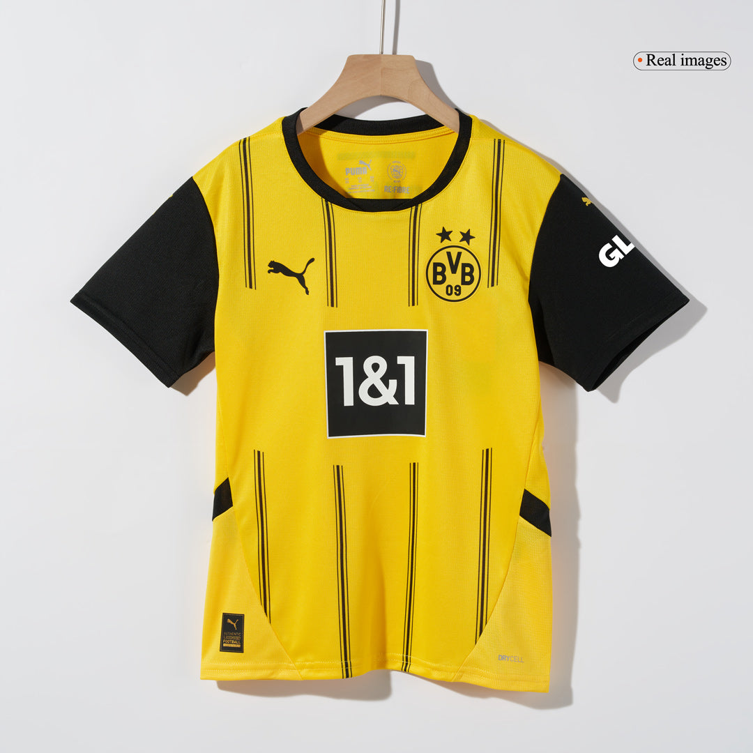 Kid's Borussia Dortmund Home Soccer Jersey Kit(Jersey+Shorts+Socks) 2024/25