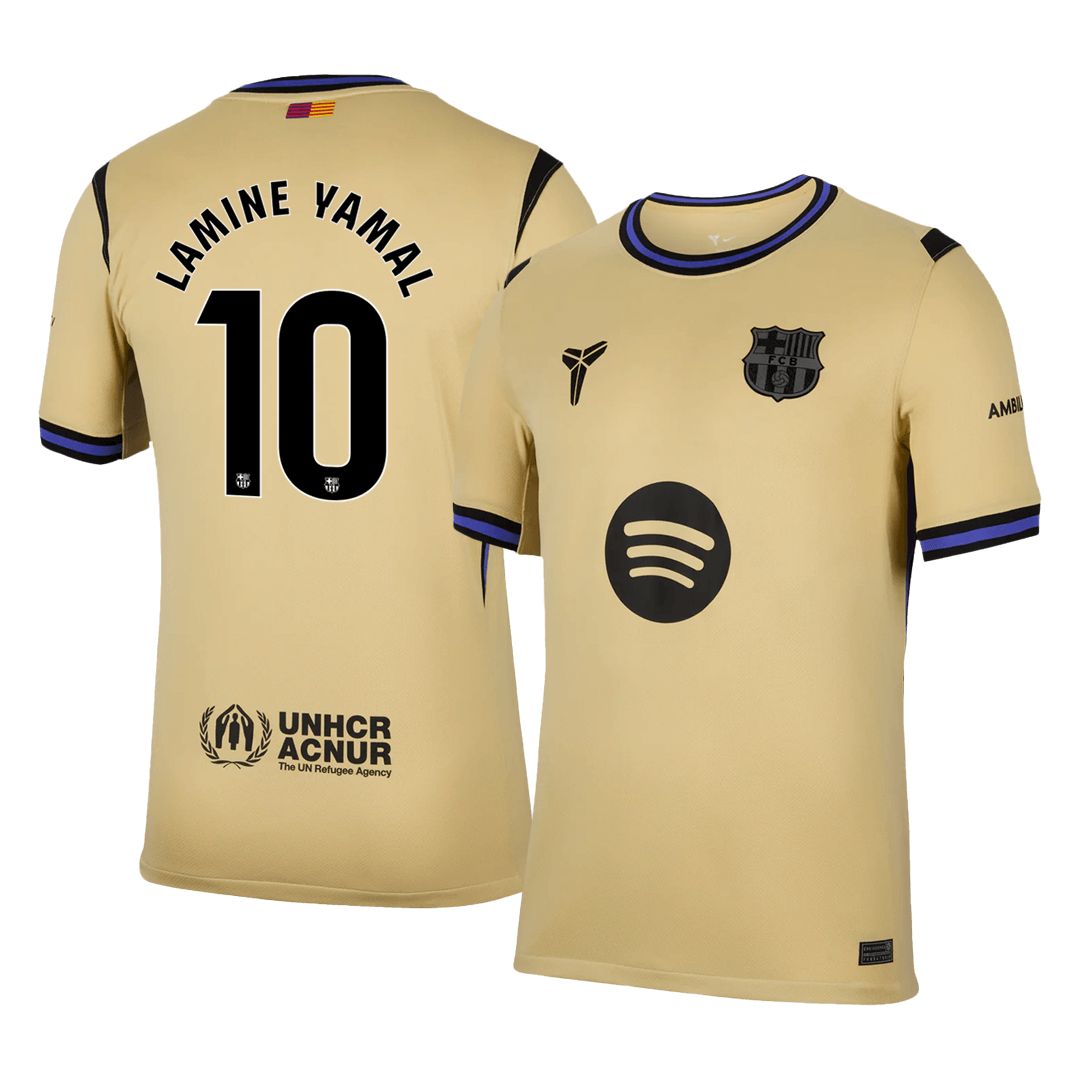 LAMINE YAMAL #10 Barcelona Away Soccer Jersey 2025/26 Yellow