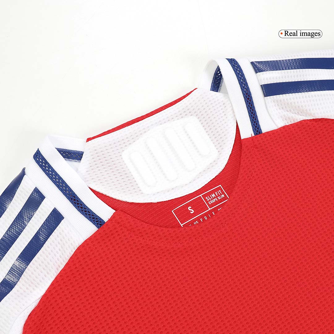 RICE #41 Authentic Arsenal Home Soccer Jersey 2024/25 Red - UCL