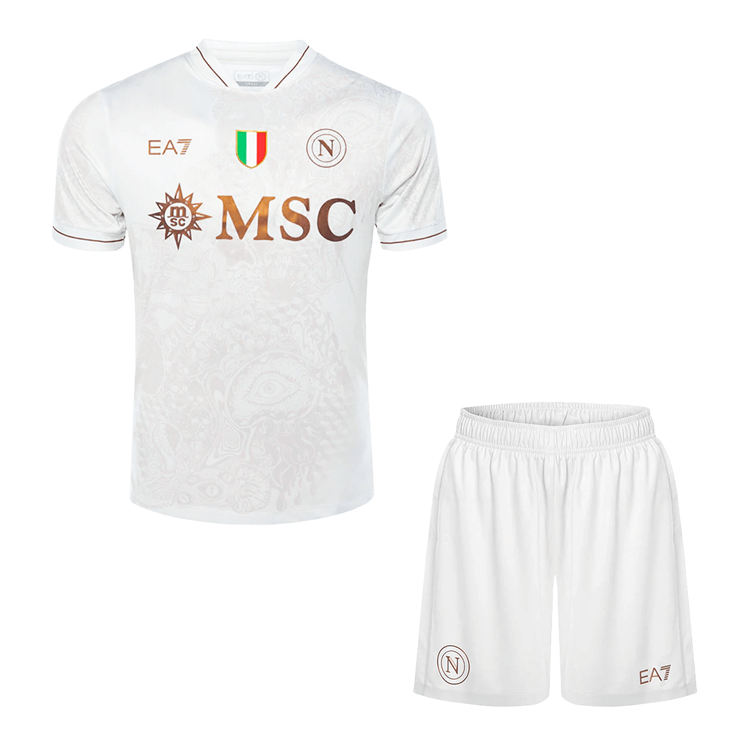 Napoli Away Soccer Jersey Kit(Jersey+Shorts) 2025/26