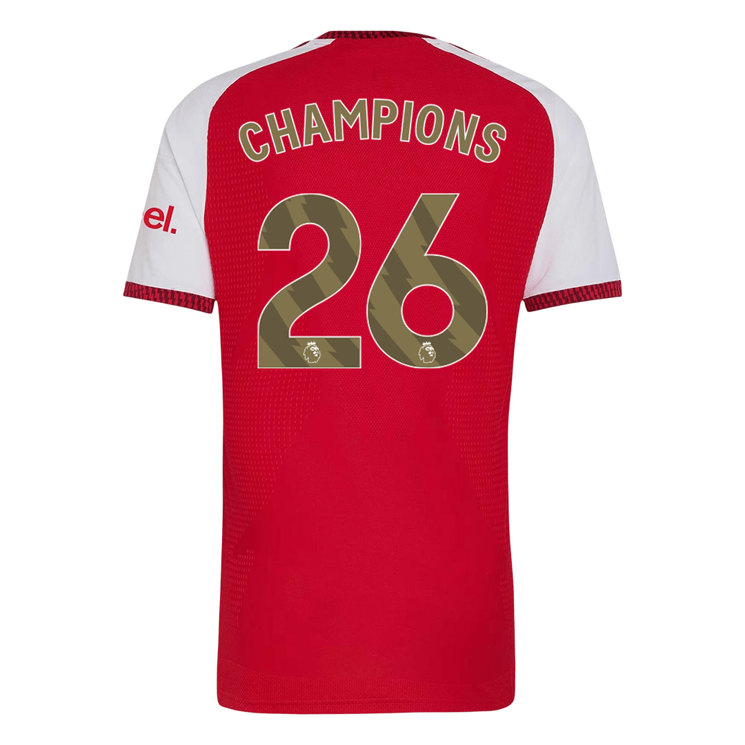 Player Version CHAMPIONS #26 Arsenal Home Soccer Jersey 2026/27