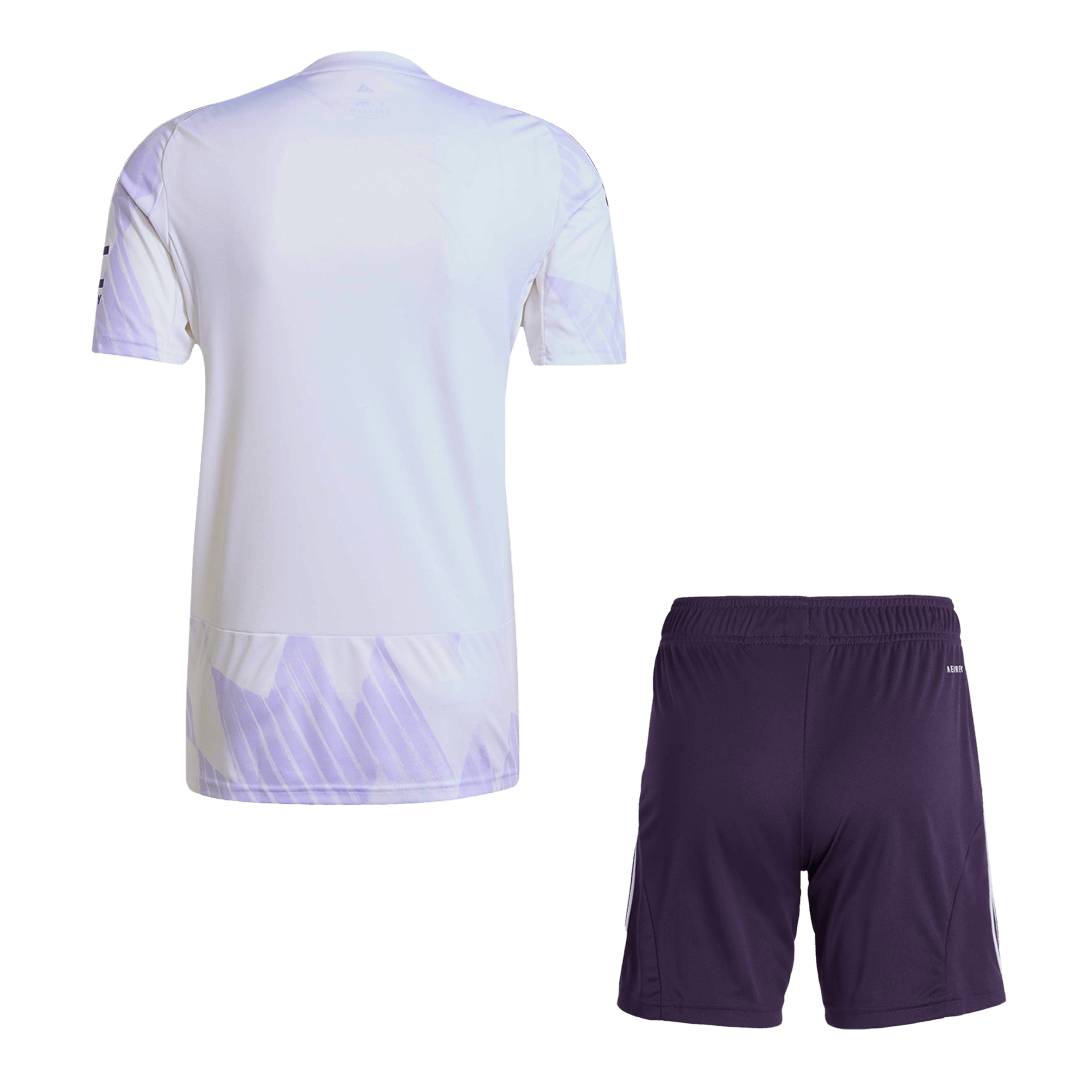 Manchester United Away Soccer Jersey Kit(Jersey+Shorts) 2025/26 White