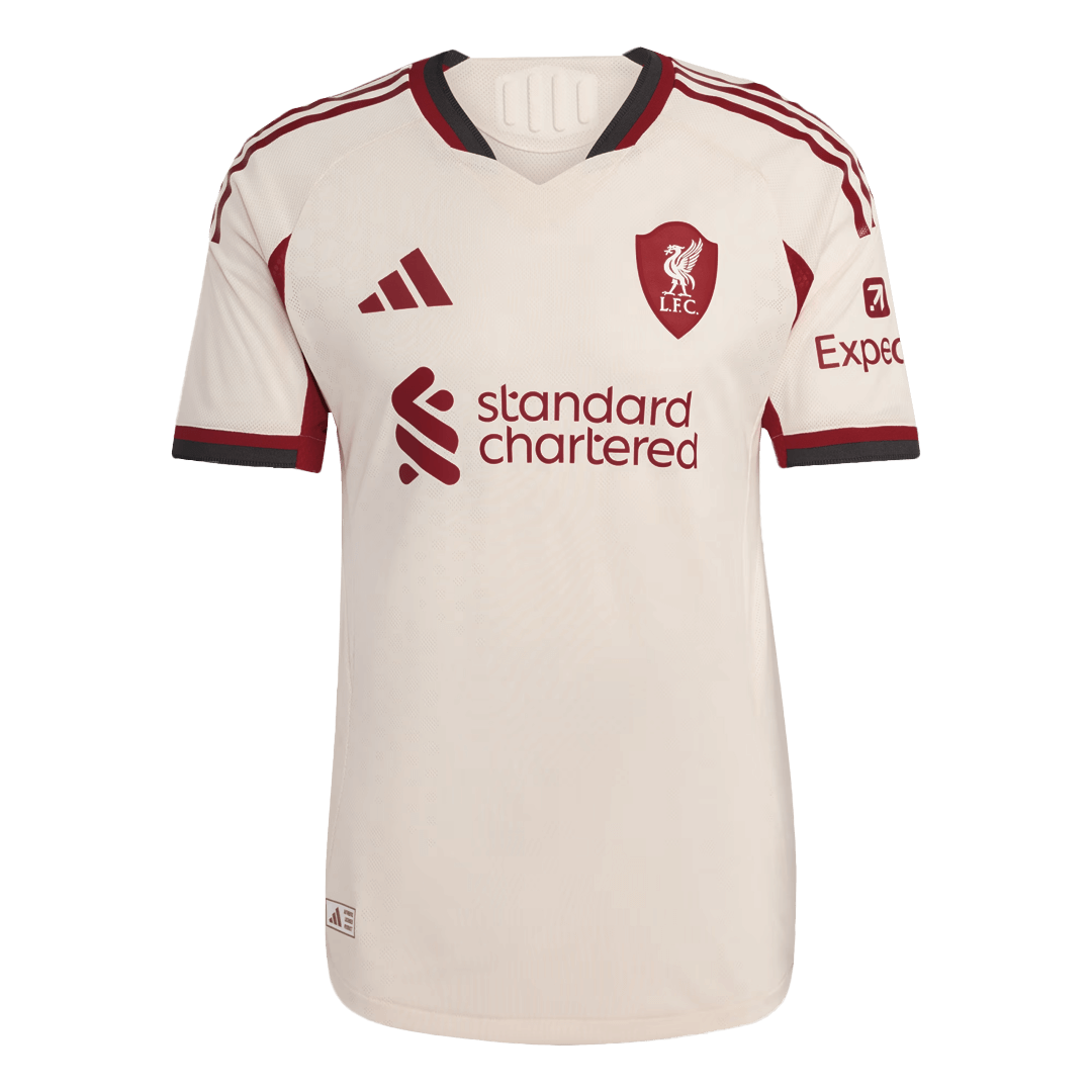Authentic Liverpool Away Soccer Jersey 25/26 White