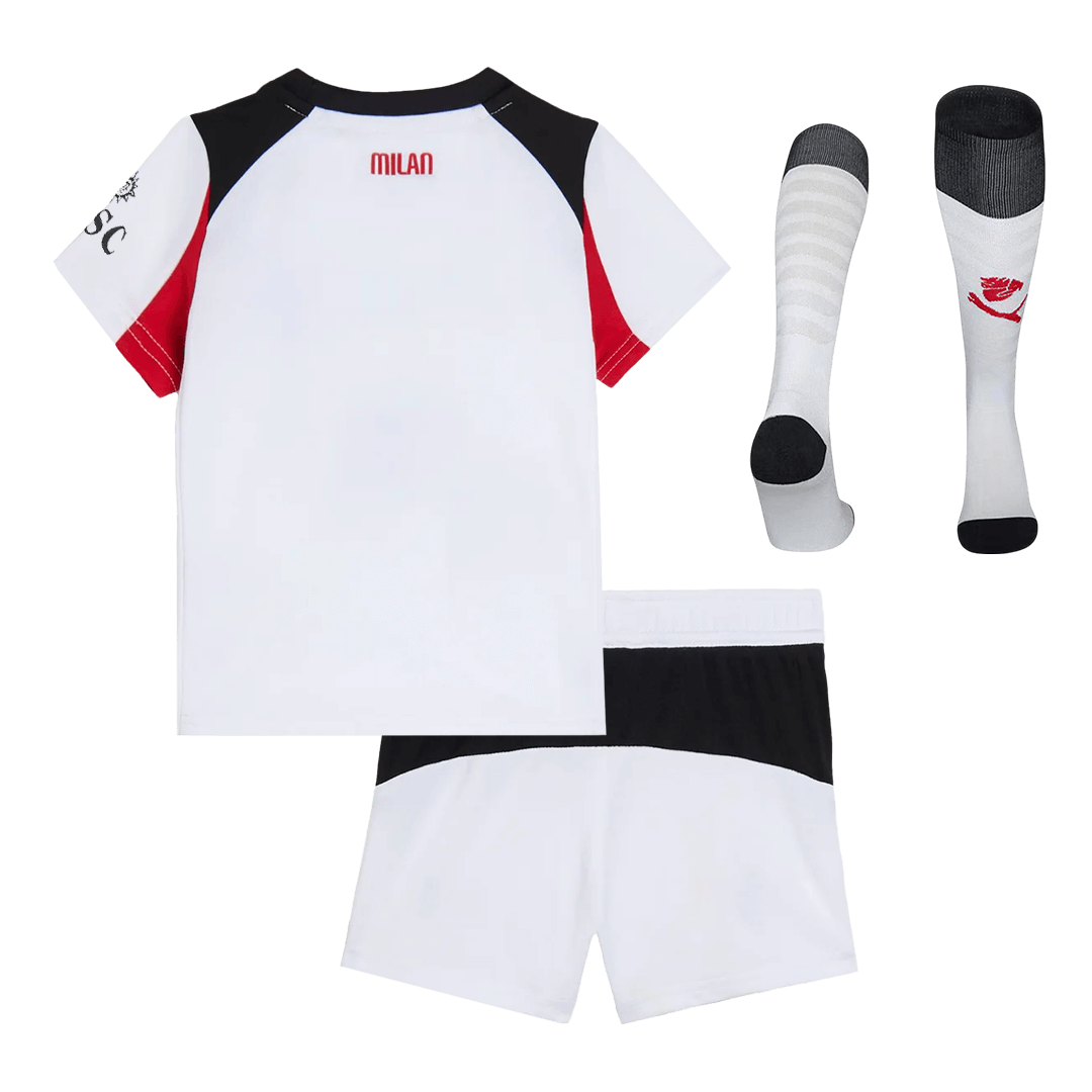 Kid's AC Milan Away Soccer Jersey Kit(Jersey+Shorts+Socks) 2025/26