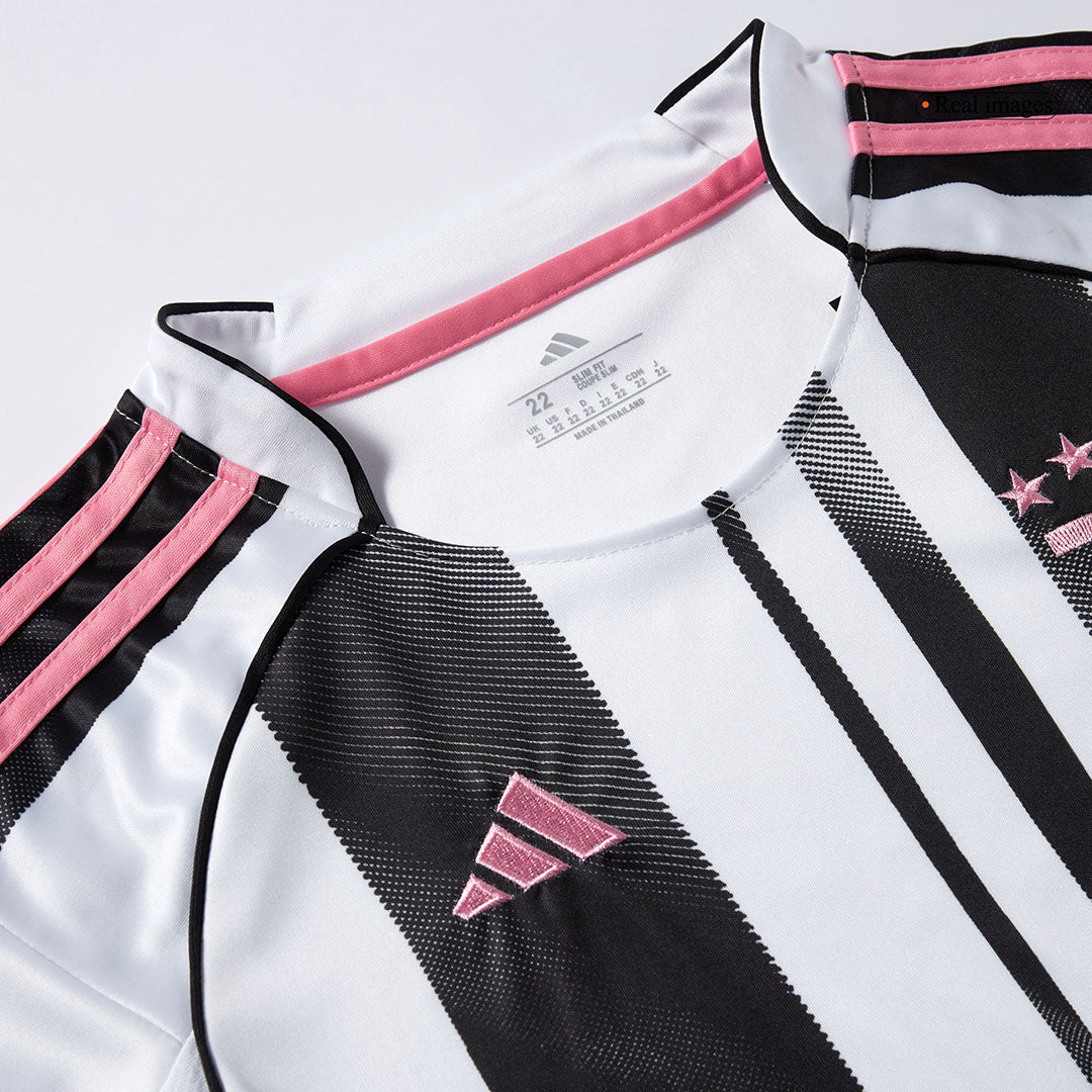 Kid's Juventus Home Soccer Jersey Kit(Jersey+Shorts+Socks) 2025/26 Black&White