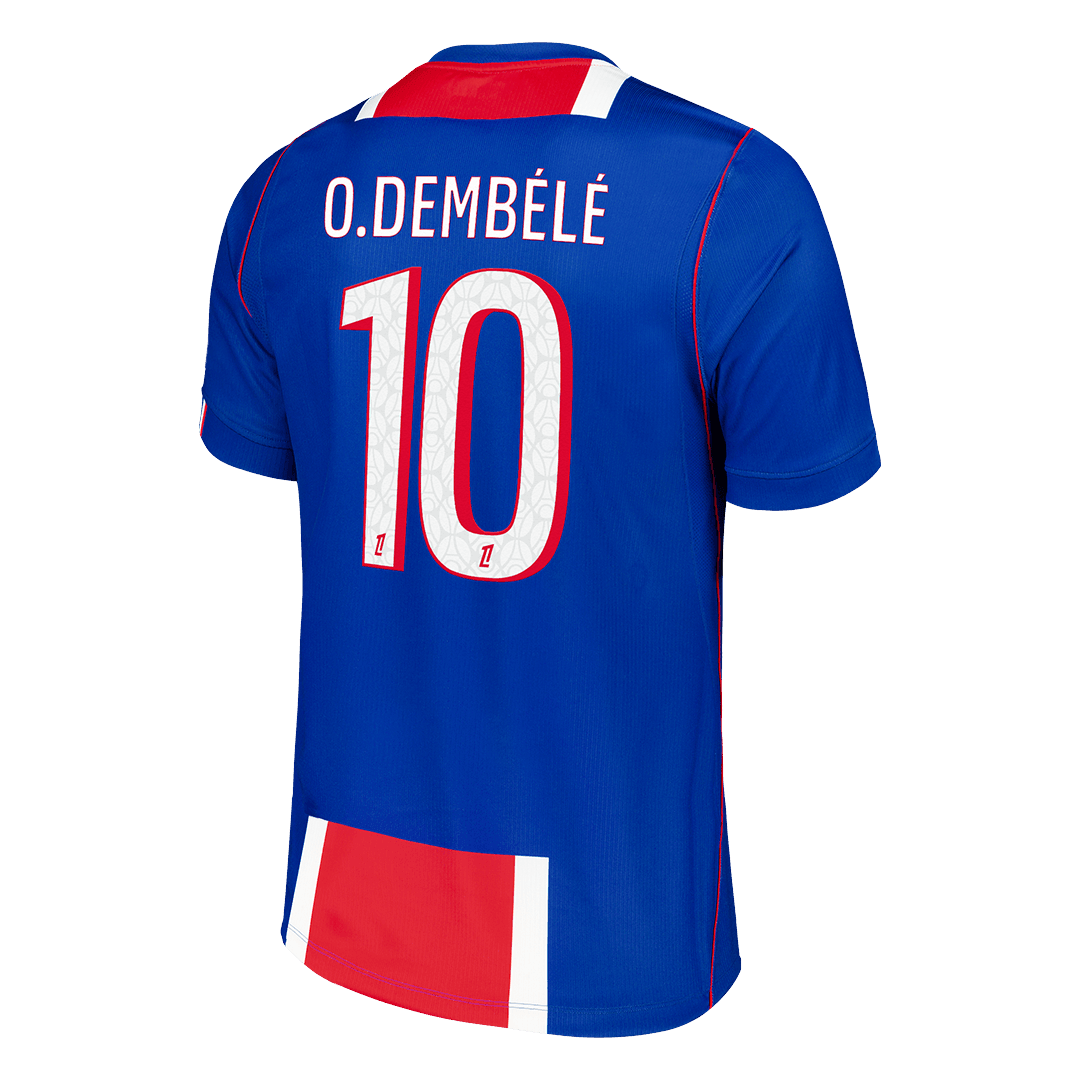 O.DEMBÉLÉ #10 Men Fan Version PSG Home Football Shirt 2026/27 Old Royal