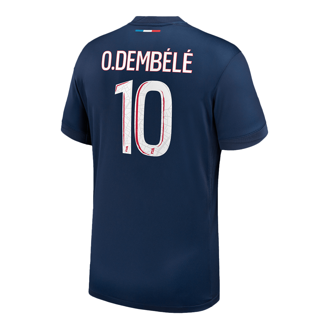 O.DEMBÉLÉ #10 PSG Home Soccer Jersey 2024/25 Navy