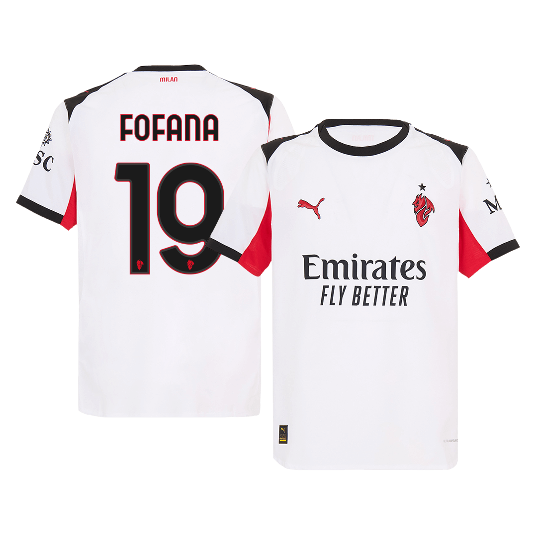 Authentic FOFANA #19 AC Milan Away Soccer Jersey 2025/26