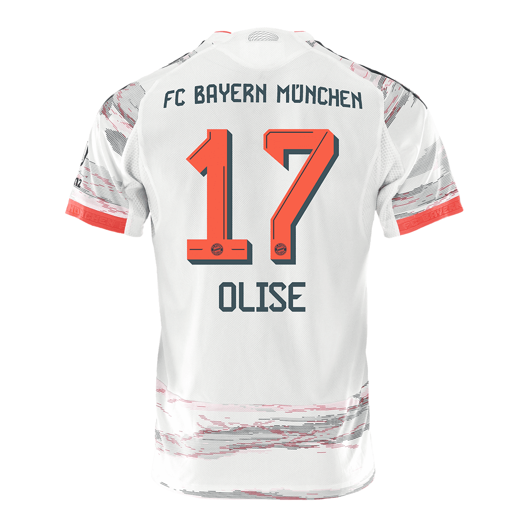 Authentic OLISE #17 Bayern Munich Away Soccer Jersey 2025/26