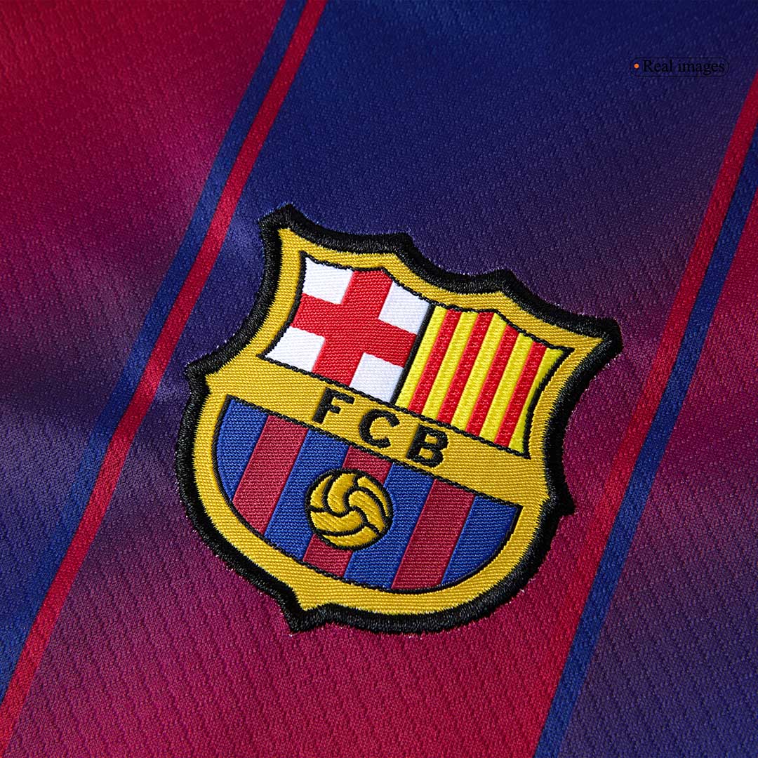 Kid's Barcelona Home Soccer Jersey Kit(Jersey+Shorts+Socks) 2025/26 Red&Blue