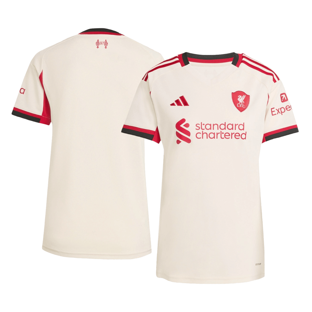 Women's Liverpool Away Soccer Jersey 25/26 White