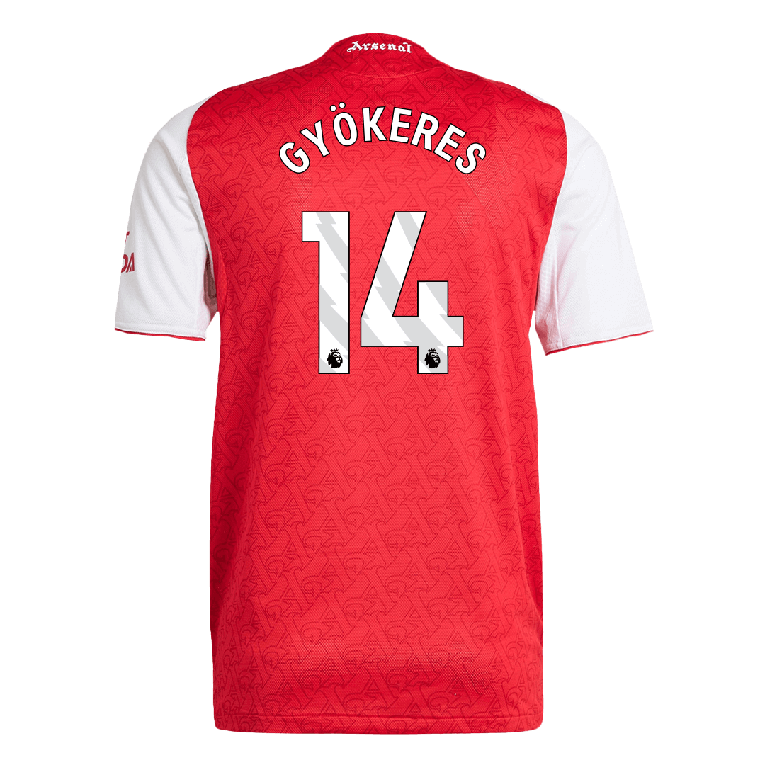 Authentic GYÖKERES #14 Arsenal Home Soccer Jersey 2025/26 Red