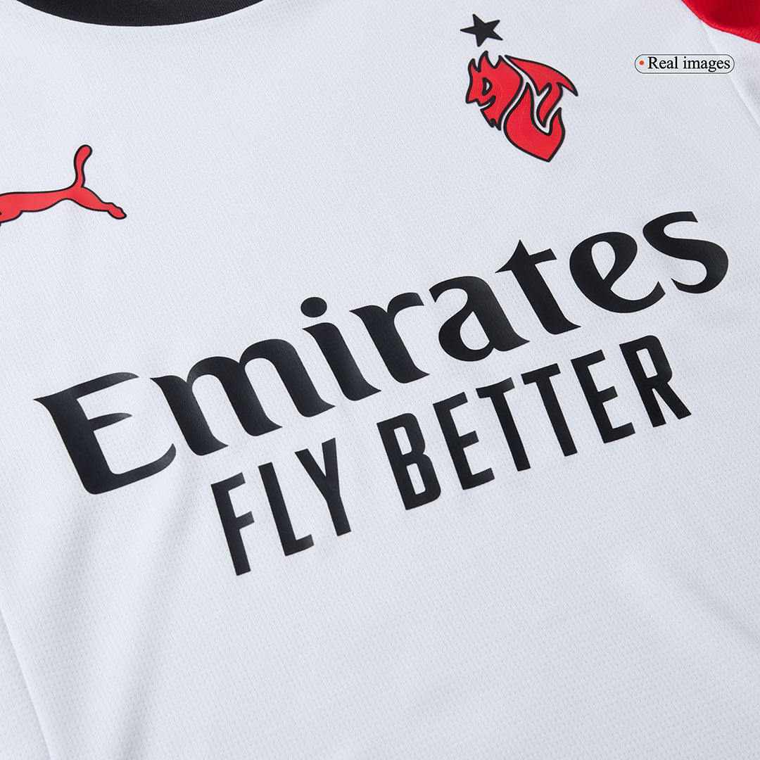 AC Milan Away Soccer Jersey Kit(Jersey+Shorts) 2025/26 White