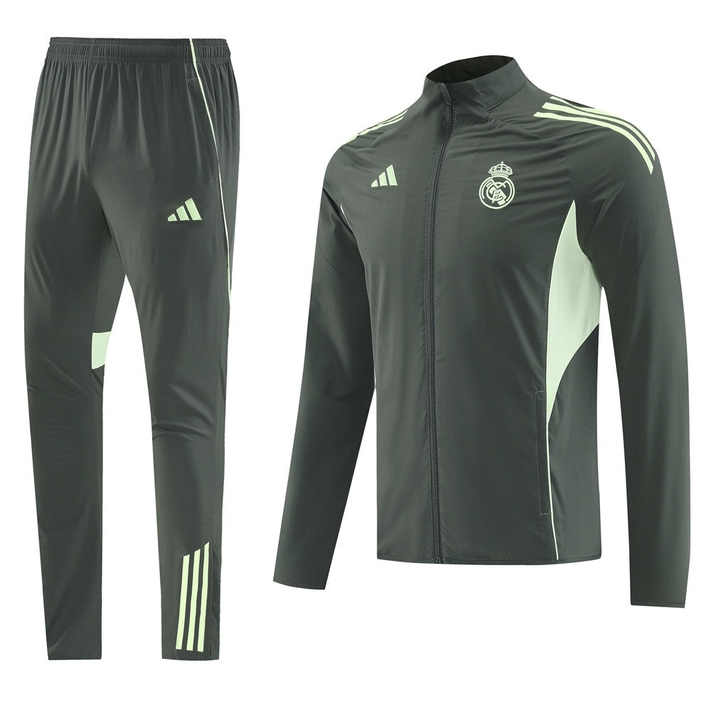 Real Madrid Training Tracksuit Kit(Top+Pants) 25/26 Green