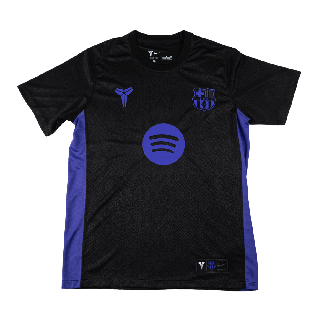 Barcelona x Kobe Bryant Pre-Match Training Soccer Jersey 25/26 Black