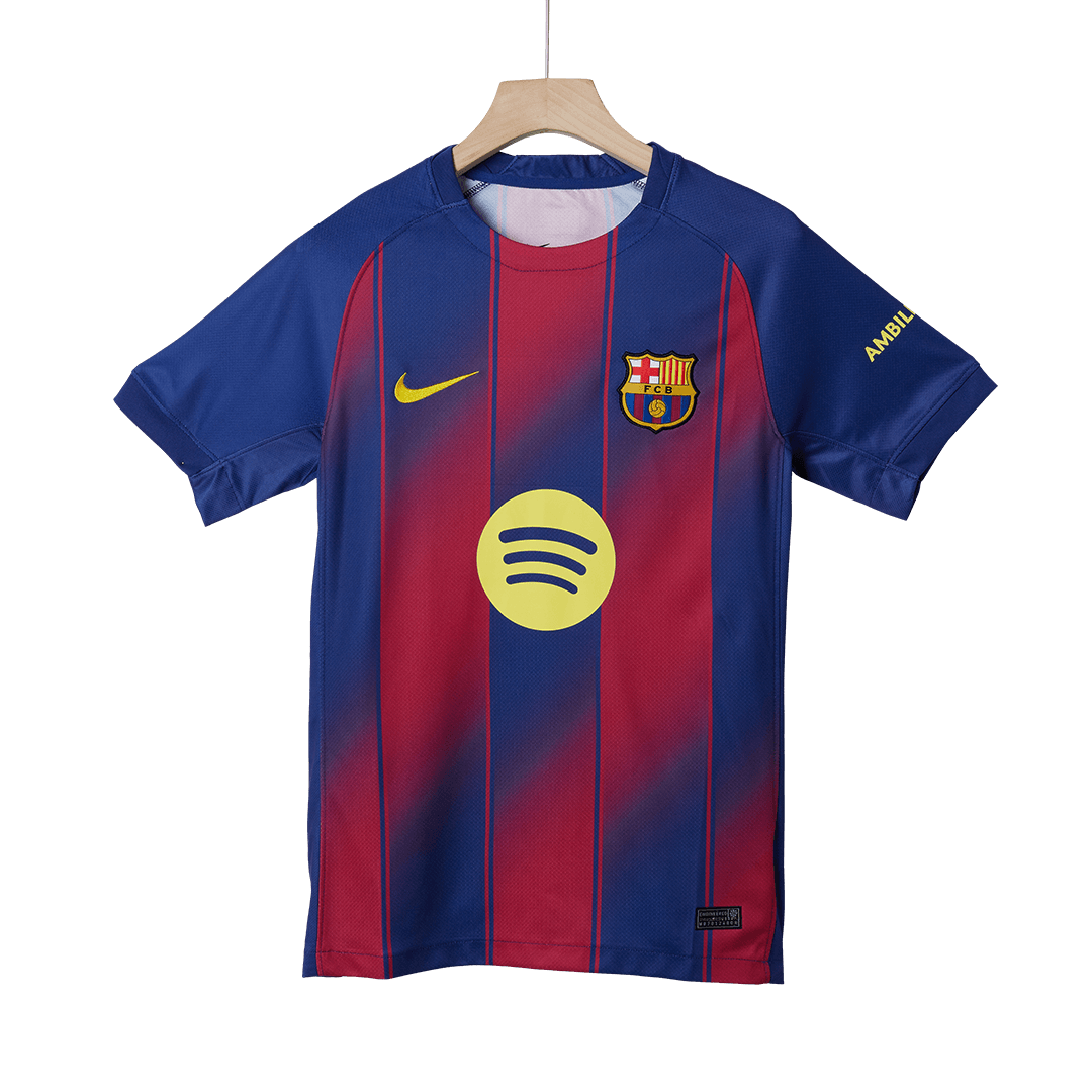F.DE JONG #21 Barcelona Home Soccer Jersey 2025/26 Red&Blue