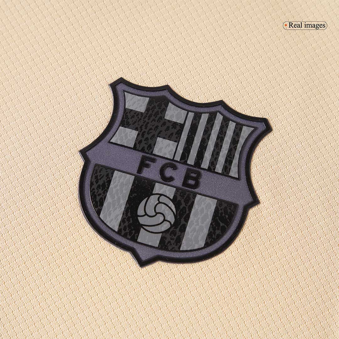 F.DE JONG #21 Barcelona Away Soccer Jersey 2025/26 Yellow - UCL