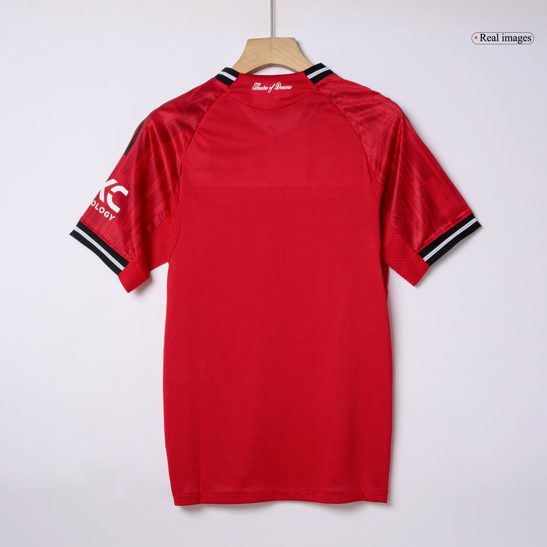 Authentic B.FERNANDES #8 Manchester United Home Soccer Jersey 2025/26 Red