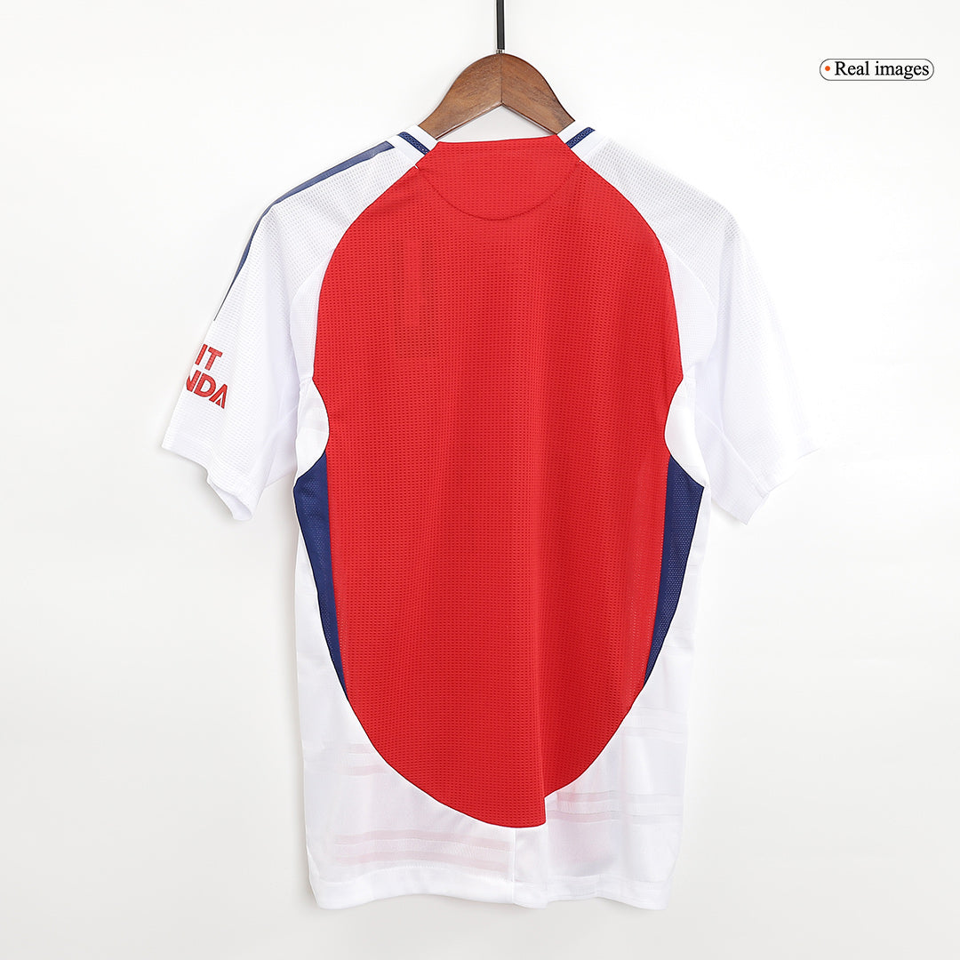 RICE #41 Authentic Arsenal Home Soccer Jersey 2024/25 Red - UCL