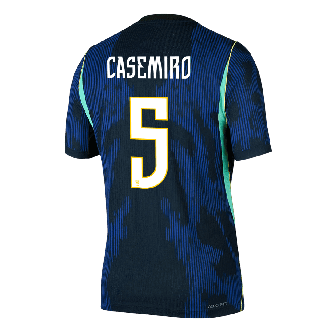 Authentic CASEMIRO #5 Brazil Away Soccer Jersey 2026