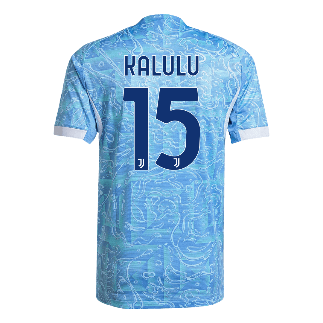 Authentic KALULU #15 Juventus Away Soccer Jersey 2025/26