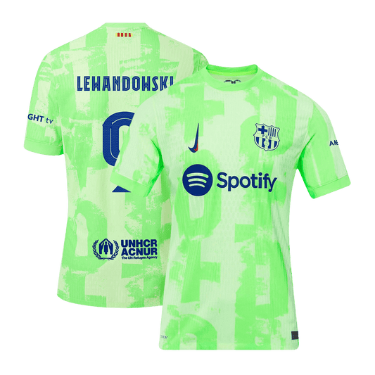 Authentic LEWANDOWSKI #9 Barcelona Third Away Soccer Jersey 2024/25 - UCL