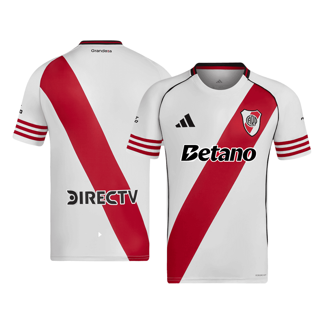 River Plate Home Soccer Jersey 25/26 Red&White