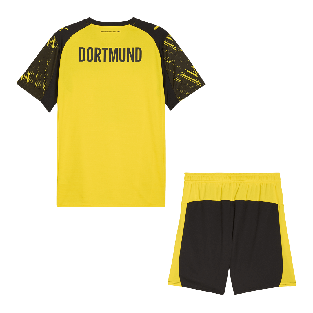 Borussia Dortmund Home Soccer Jersey Kit(Jersey+Shorts) 2025/26 Yellow