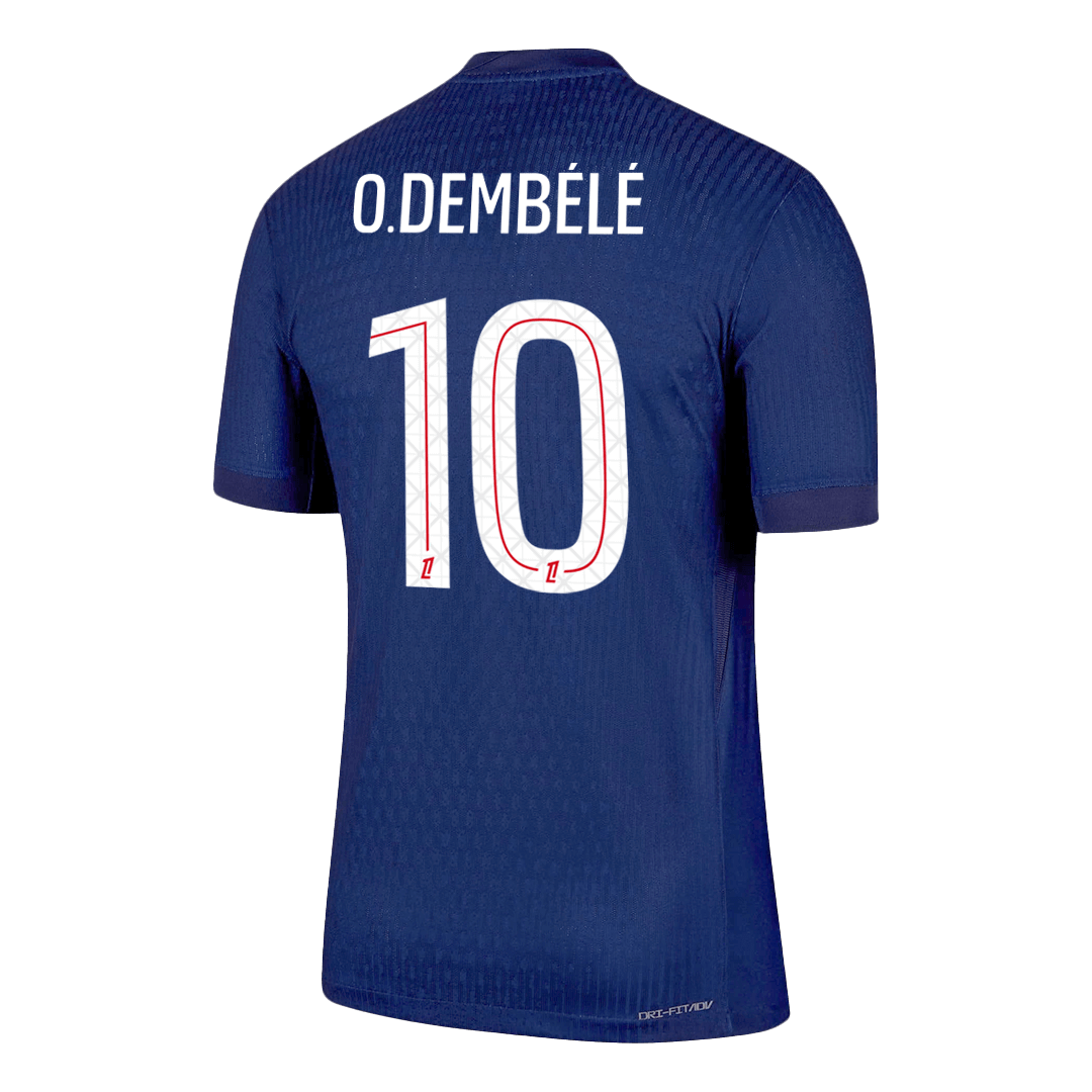 Authentic O.DEMBÉLÉ #10 PSG Home Soccer Jersey 2025/26 Navy