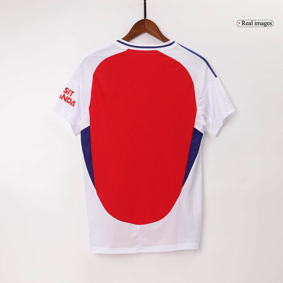 RICE #41 Arsenal Home Soccer Jersey 2024/25 Red - UCL