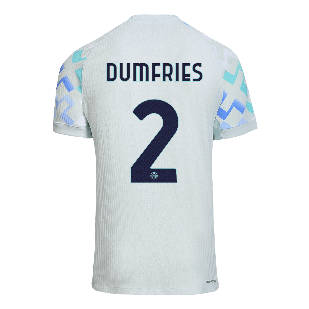 Authentic DUMFRIES #2 Inter Milan Away Soccer Jersey 2025/26